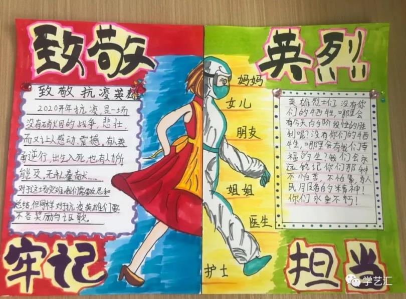 致敬抗疫英雄手抄报图片(致敬抗疫英雄手抄报)