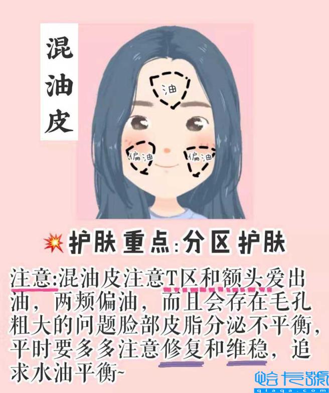 混油皮和混干皮的区别(如何判断自己混油还是油皮)