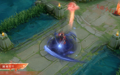 技能特效炸裂,回城略显寒碜(橘右京新皮肤)