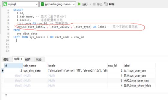 mysql实现两个字段合并成一个字段查询