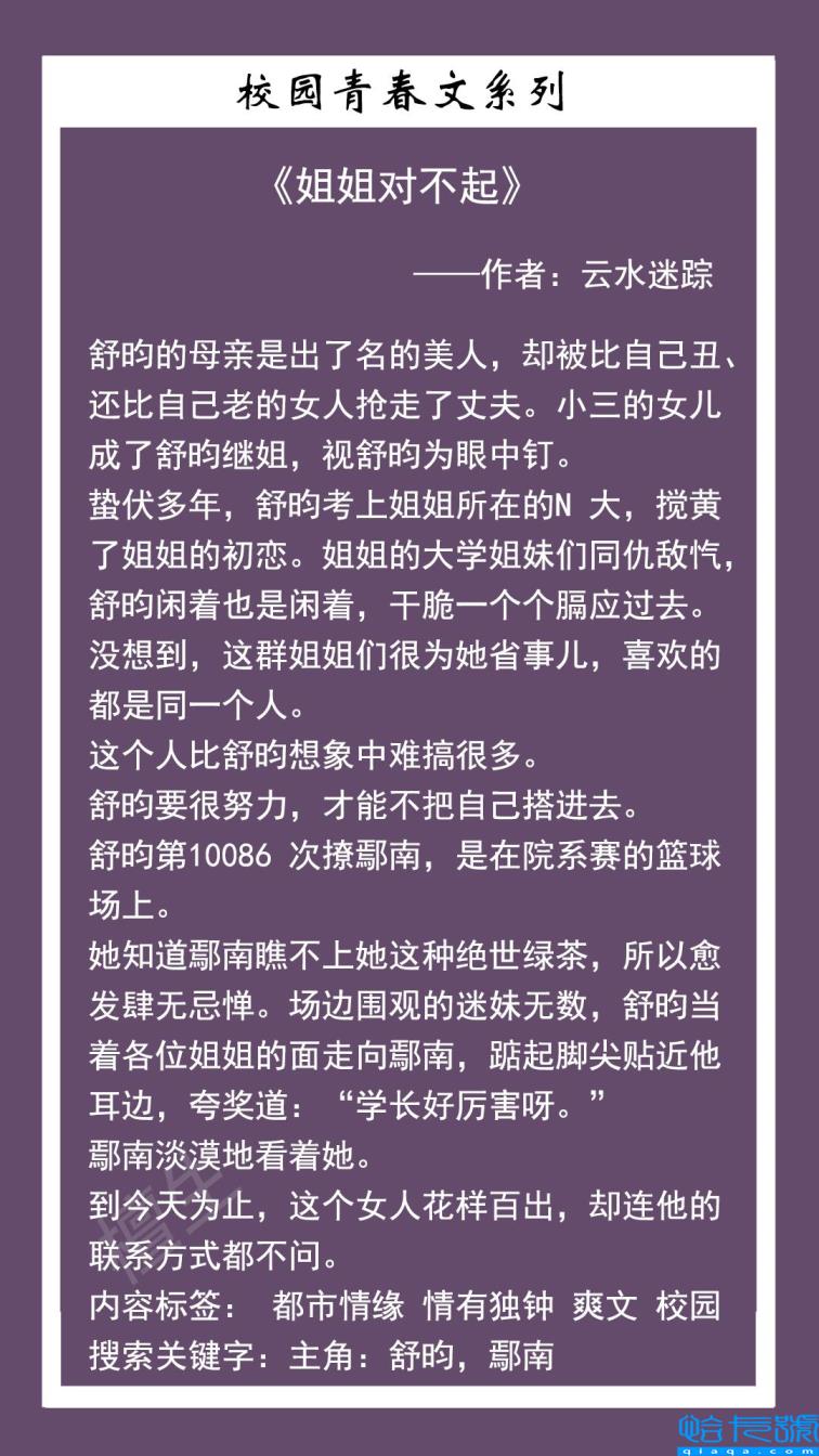 又甜又撩的校园文推荐(校园言情小说)