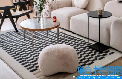 客厅浅灰好看还是米黄好看(客厅颜色是暖色用什么地毯好看)