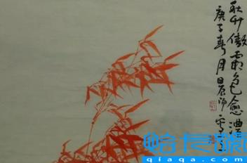 新房子一进门挂红竹画可以吗(新房子一进门应该挂什么画好)